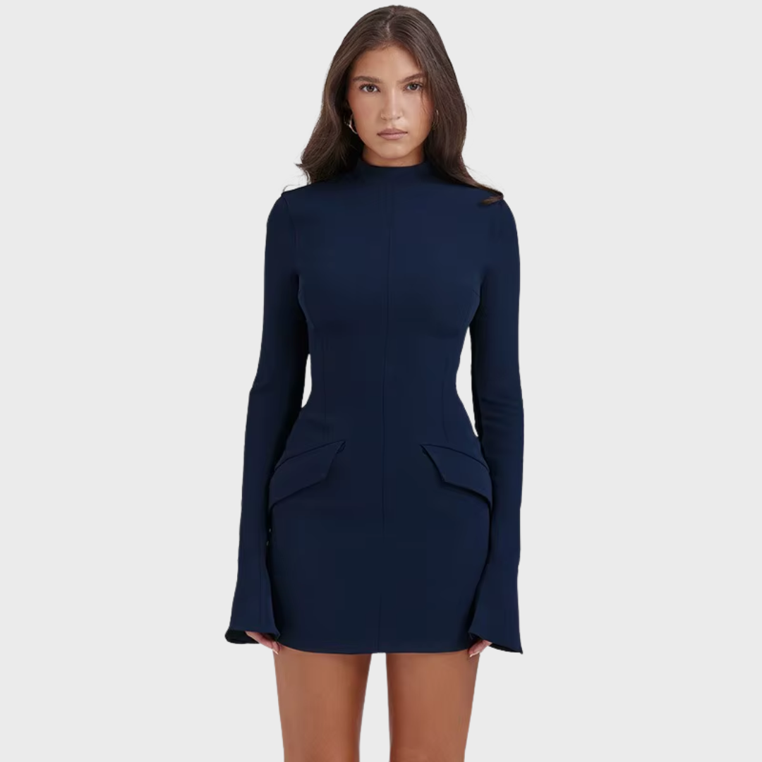 Robe Courte Bleue